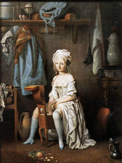 La toilette du matin : Femme sur un bidet - Louis Leopold Boilly